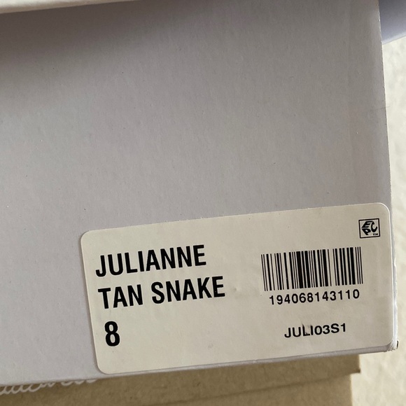 Steve Madden Boots New Julianne Tan Snake Booties - Picture 5 of 5